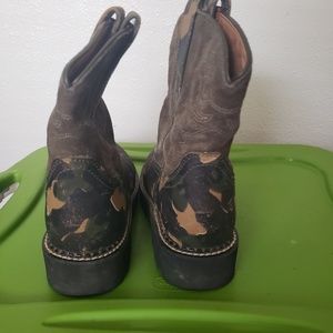 Camo ariat fat baby western boot